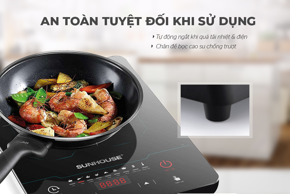 Bếp từ cảm ứng Sunhouse SHD6873 (Kèm lẩu) Bếp từ cảm ứng Sunhouse SHD6873 (Kèm lẩu)
