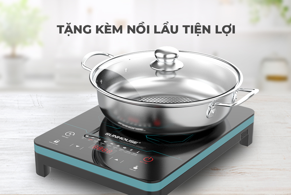 Bếp từ cảm ứng Sunhouse SHD6873 (Kèm lẩu) Bếp từ cảm ứng Sunhouse SHD6873 (Kèm lẩu)
