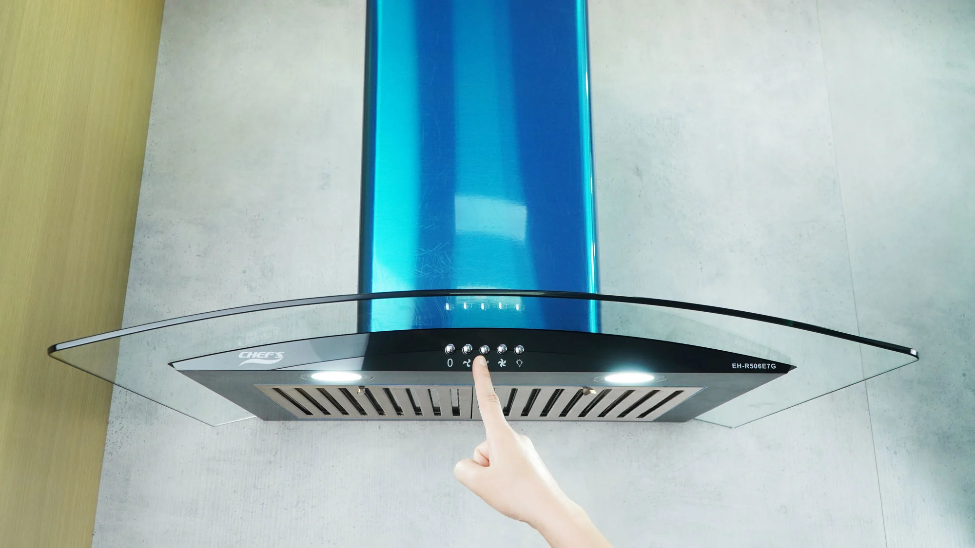 Hút mùi kính cong 70cm Chef's EH-R506E7G - Ảnh 2