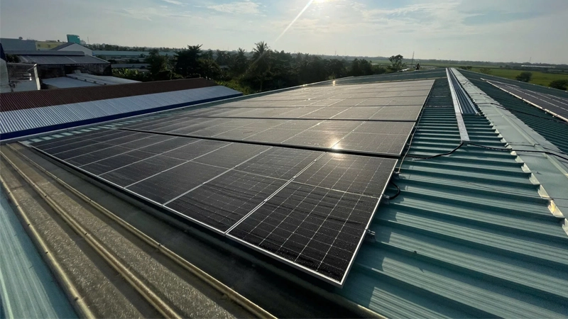 Hệ Thống Điện Mặt Trời Showroom Ô Tô Công Suất 100kWp Tại Cà Mau
